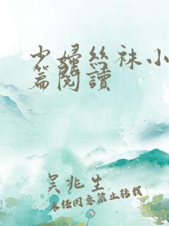 少妇丝袜小说短篇阅读