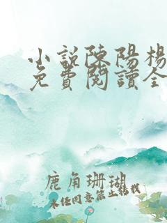 小说陈阳杨晓雪免费阅读全文