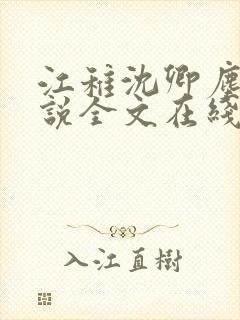 江稚沈卿尘的小说全文在线阅读无弹窗