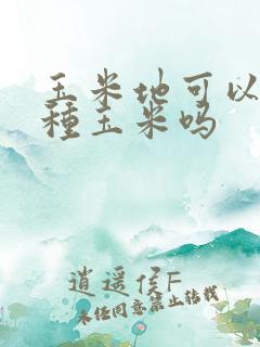 玉米地可以连续种玉米吗