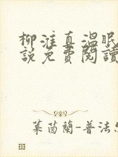 柳淮真温眠眠小说免费阅读无弹窗