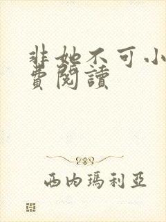 非她不可小说免费阅读