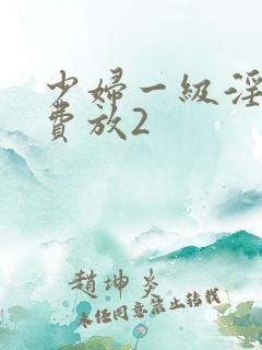 少妇一级淫片免费放2