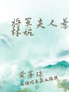 将军夫人惹不得林婉
