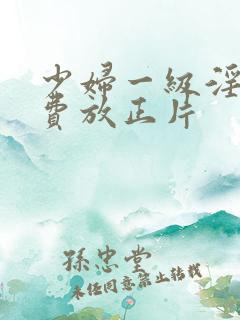少妇一级淫片免费放正片