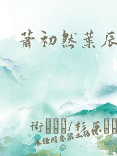 萧初然叶辰最新