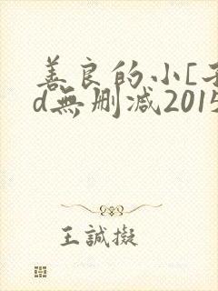 善良的小[子hd无删减2015