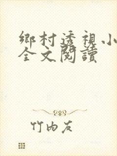 乡村透视小仙医全文阅读