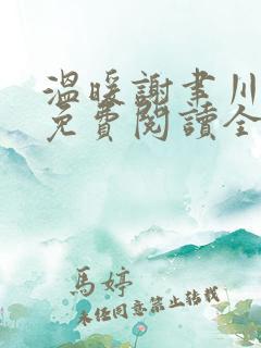 温暖谢聿川小说免费阅读全文无弹窗