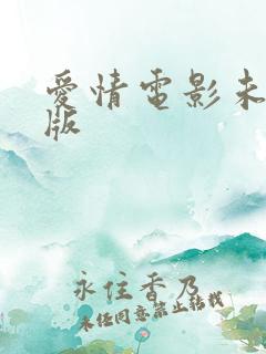 爱情电影未删减版