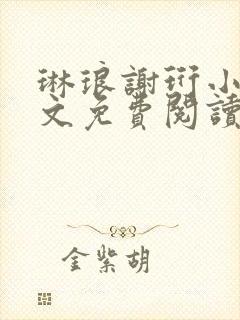 琳琅谢珩小说全文免费阅读无弹窗