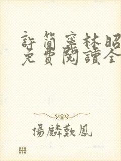 许简宁林昭小说免费阅读全文无弹窗