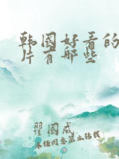 韩国好看的伦理片有哪些