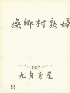 操乡村熟妇小说