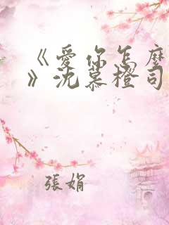 《爱你怎么能了》沈慕橙司年小说