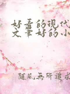 好看的现代言情文笔好的小说