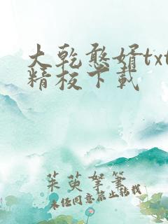 大乾憨婿txt精校下载