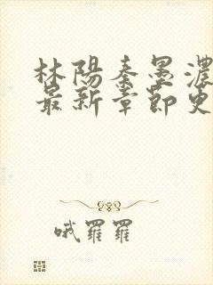 林阳秦墨浓免费最新章节更新