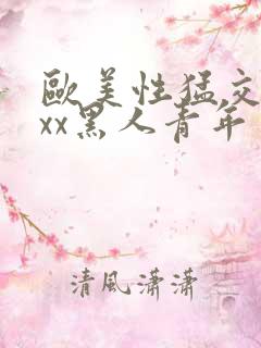 欧美性猛交xxxx黑人青年