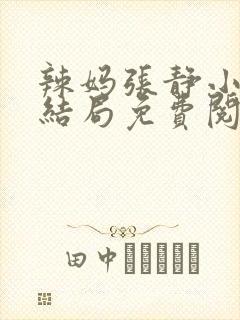 辣妈张静小说大结局免费阅读