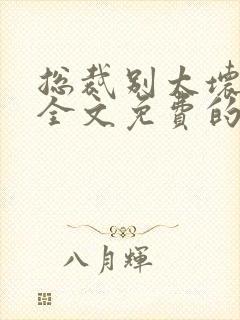 总裁别太坏小说全文免费的