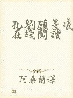孔刘顾晨曦小说在线阅读