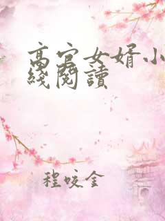 高官女婿小说在线阅读