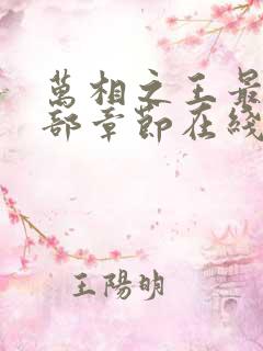 万相之王最新全部章节在线阅读