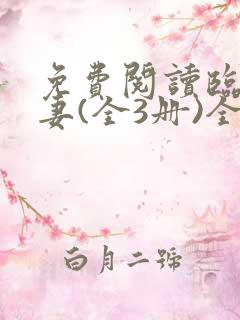 免费阅读临时夫妻(全3册)全文