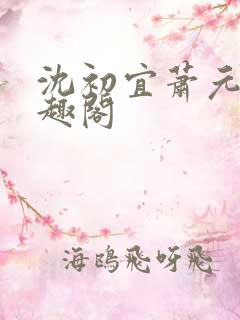 沈初宜萧元宸笔趣阁