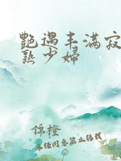 艳遇丰满寂寞成熟少妇