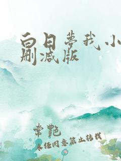 白日梦我小说无删减版