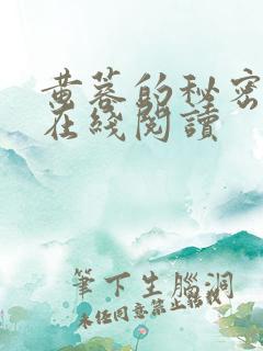 黄蓉的秘密小说在线阅读