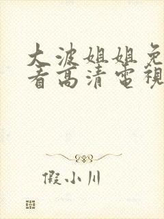 大波姐姐免费观看高清电视剧日剧
