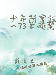 少年阿宾钰慧1～73笔趣阁txt