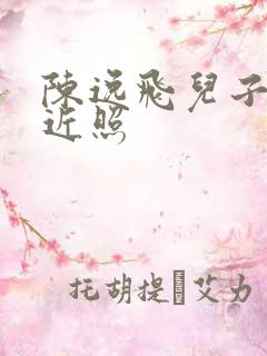 陈逸飞儿子陈天近照