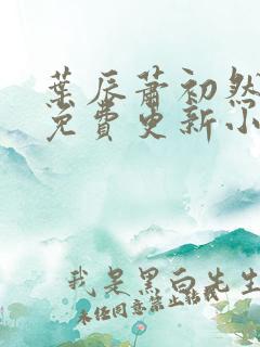 叶辰萧初然最新免费更新小说