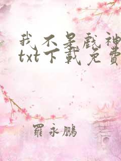 我不是戏神小说txt下载免费