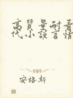 高质量耐看的现代小说言情