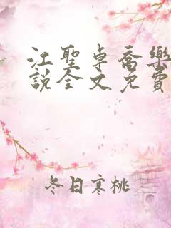 江圣卓乔乐曦小说全文免费阅读