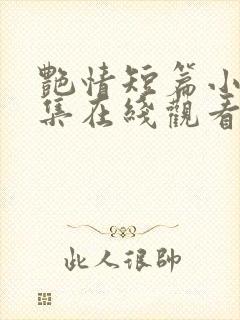 艳情短篇小说合集在线观看
