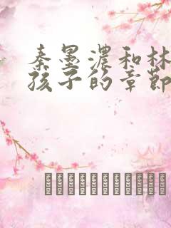 秦墨浓和林阳生孩子的章节