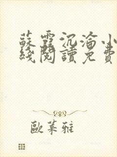 苏霞沉沦小说在线阅读免费全文下载