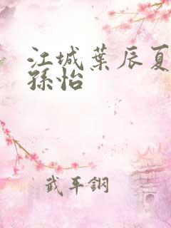 江城叶辰夏若雪孙怡