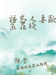 诱惑人妻欧美一区在线