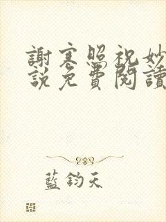 谢寒照祝妙清小说免费阅读笔趣阁无弹窗小说