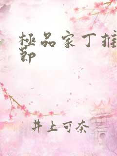 极品家丁推倒章节