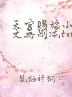 天官赐福小说全文无删减txt下载