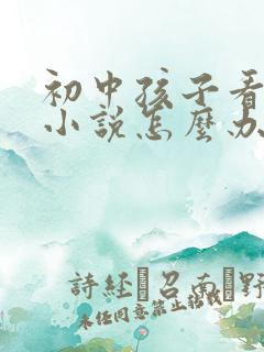 初中孩子看言情小说怎么办