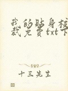 我的贴身校花总裁免费txt下载